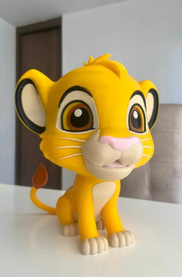 Figura de Simba cachorro impresa en 3D