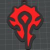 Llavero world of warcraf - Por la horda