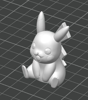 Pikachu diseño 3D