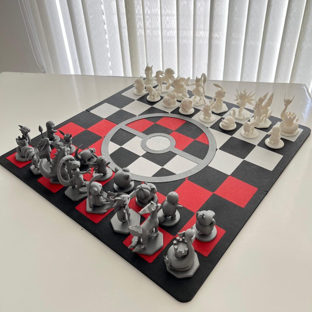 Ajedrez temático de pokemon