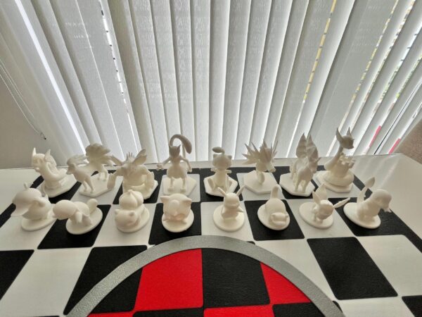 Ajedrez temático de pokemon