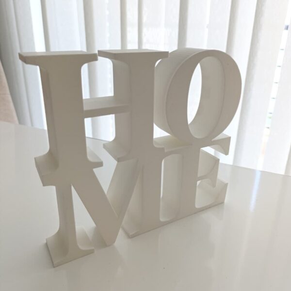 letrero de home en 3D letrero de home en 3D