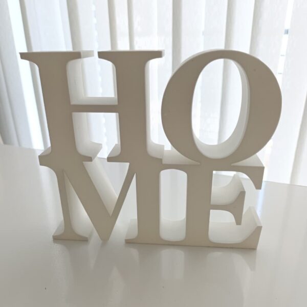 letrero de home en 3D letrero de home en 3D