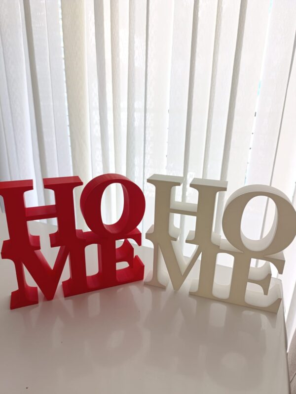 letrero de home en 3D letrero de home en 3D