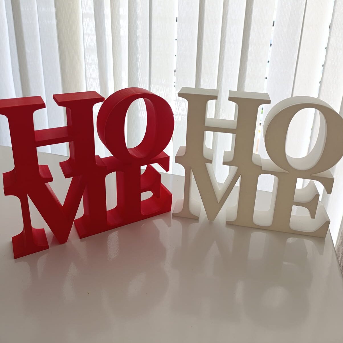 letrero de home en 3D