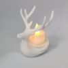 Venado decorativo navideño soporte de vela