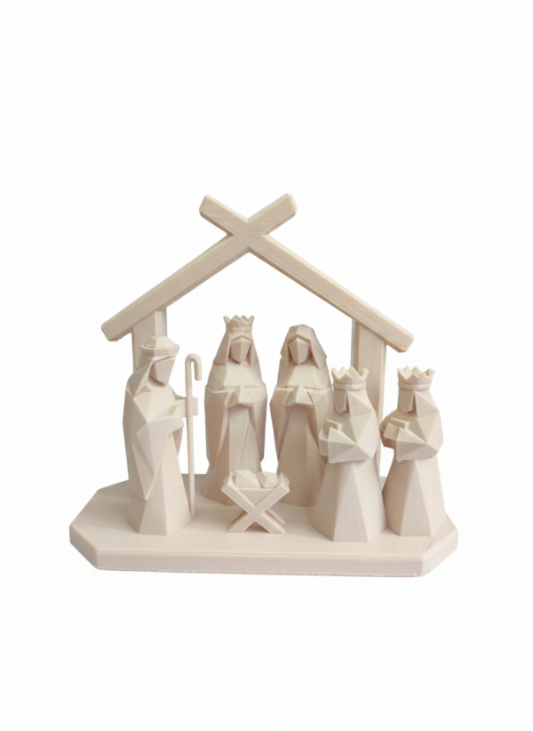 pesebre minimalista navideño