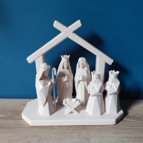 pesebre minimalista navideño