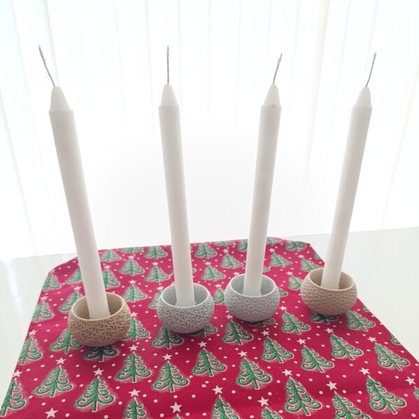 base para velas alargadas diseño navideño base para velas alargadas diseño navideño