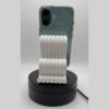 Vista superior del holder para celular impreso 3D