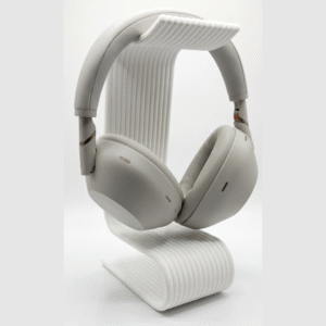 Soporte para audifonos de diadema impreso en 3D diseno ondulado