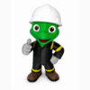 Figura mascota iguana de seguridad - ModelIQ 3D Figura mascota iguana de seguridad - ModelIQ 3D