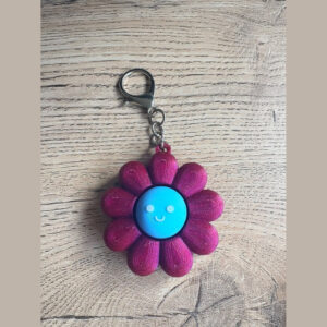 Llavero Clicker Flor Antiestres Fidget Impreso 3d Llavero Clicker Flor Antiestres Fidget Impreso 3d