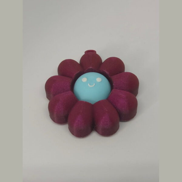 Llavero Clicker Flor Antiestres Fidget Impreso 3d Llavero Clicker Flor Antiestres Fidget Impreso 3d
