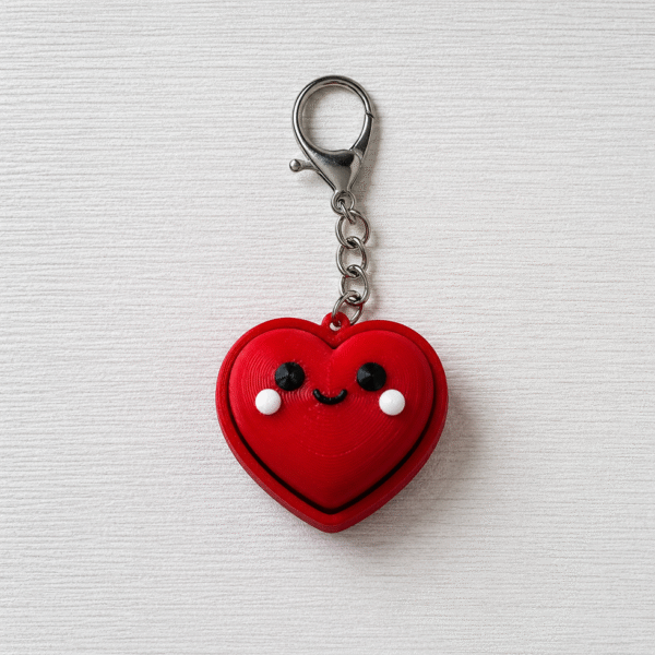 Clicker Corazon Antiestres Fidget Llavero Impreso 3d
