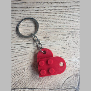 Llavero Corazon Ladrillo Bloque Armable Impreso 3d Llavero Corazon Ladrillo Bloque Armable Impreso 3d