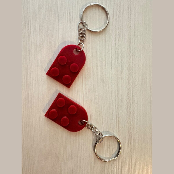 Llavero Corazon Ladrillo Bloque Armable Impreso 3d