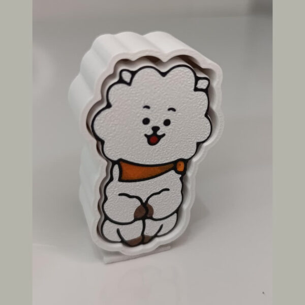 Clicker RJ BT21 antiestres fidget llavero impreso en 3D - ModelIQ 3D Clicker RJ BT21 antiestres fidget llavero impreso en 3D - ModelIQ 3D