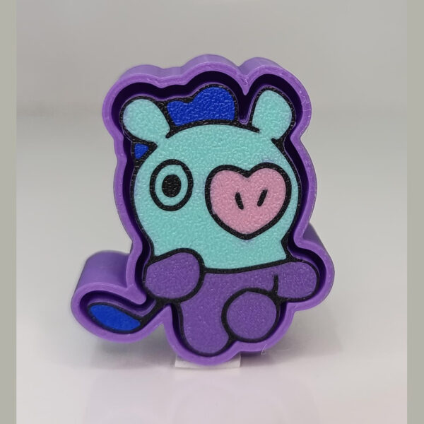 Clicker Mang BT21 antiestres fidget impreso en 3D - ModelIQ 3D