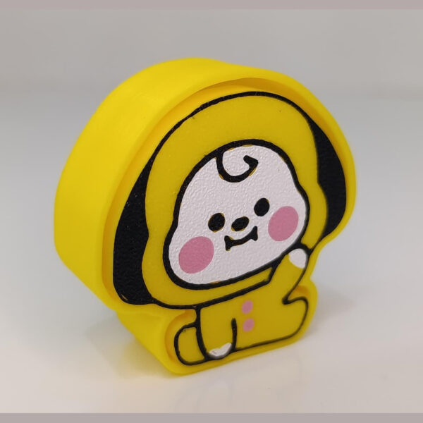 Clicker Chimmy BT21 antiestres fidget impreso en 3D - ModelIQ 3D