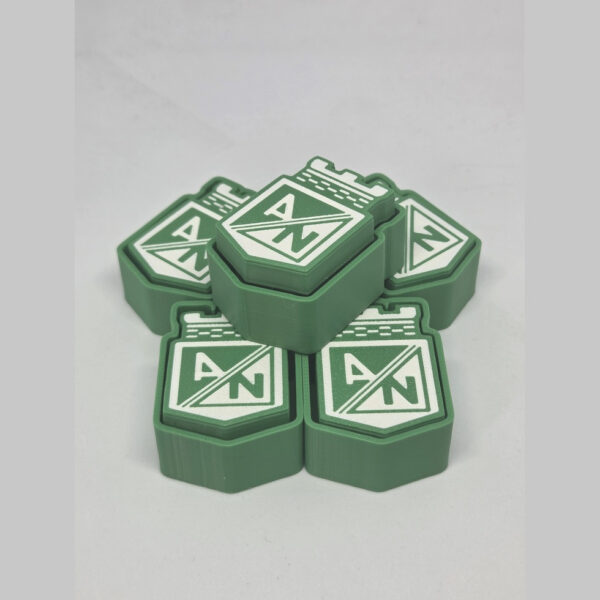 Clicker Atletico Nacional Antiestres Fidget Impreso 3d