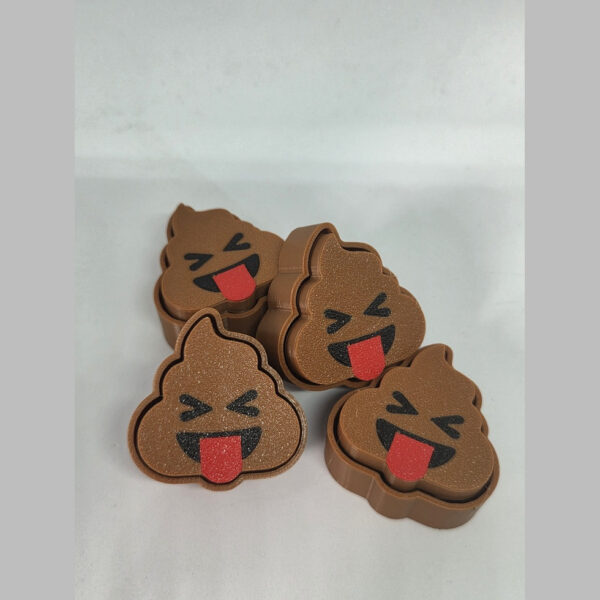 Clicker Emoji Caca Popo Antiestres Fidget Impreso 3d