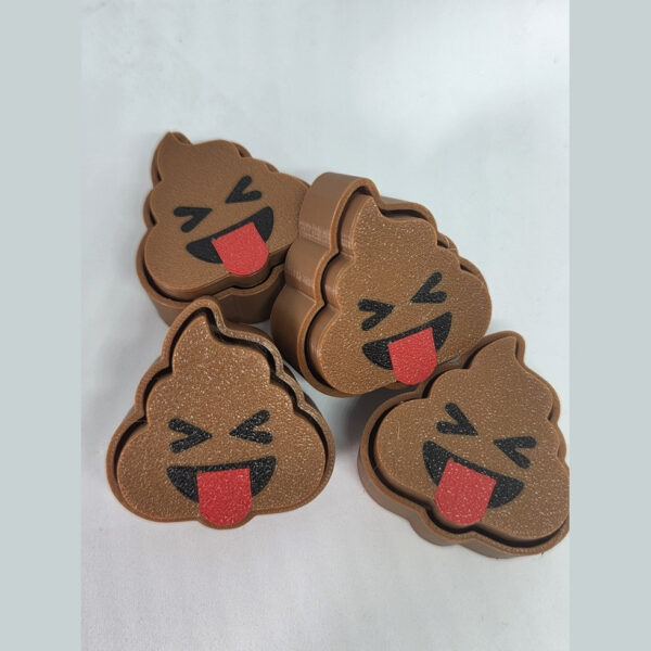 Clicker Emoji Caca Popo Antiestres Fidget Impreso 3d