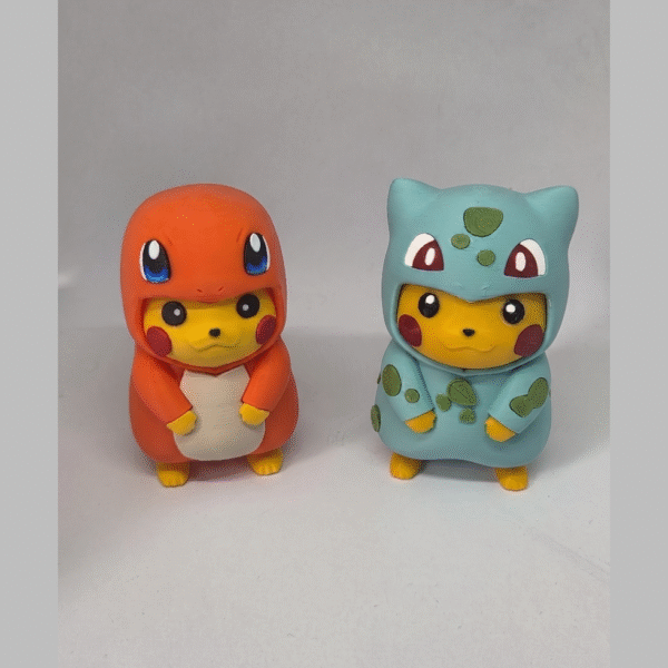 Pikachu Disfraz Charmander Figura Pokemon Decoracion 3d
