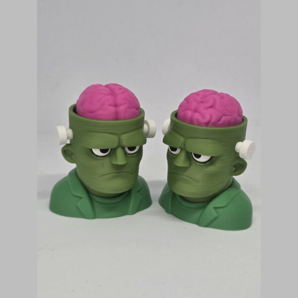 Clicker Frankenstein con cerebro de Halloween antiestres fidget impreso en 3D - ModelIQ 3D Clicker Frankenstein con cerebro de Halloween antiestres fidget impreso en 3D - ModelIQ 3D
