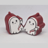 Clicker fantasma asesino de Halloween antiestres fidget llavero impreso en 3D - ModelIQ 3D