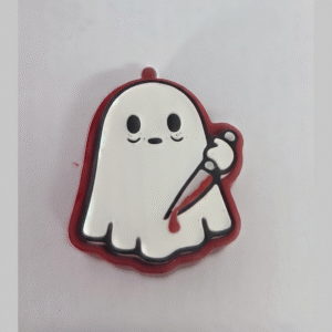 Clicker fantasma asesino de Halloween antiestres fidget llavero impreso en 3D - ModelIQ 3D