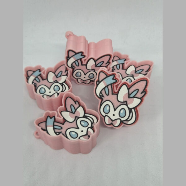 Clicker Sylveon Antiestres Fidget Pokemon Impreso 3d Clicker Sylveon Antiestres Fidget Pokemon Impreso 3d