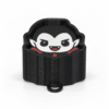 Clicker antiestres de vampiro de Halloween con argolla para llavero impreso en 3D