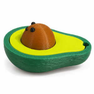 Clicker aguacate antiestres impreso en 3D - ModelIQ 3D