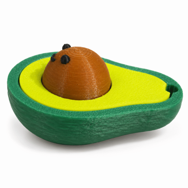 Clicker aguacate antiestres impreso en 3D - ModelIQ 3D