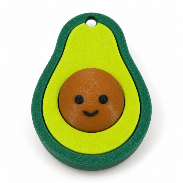 Clicker aguacate antiestres impreso en 3D - ModelIQ 3D