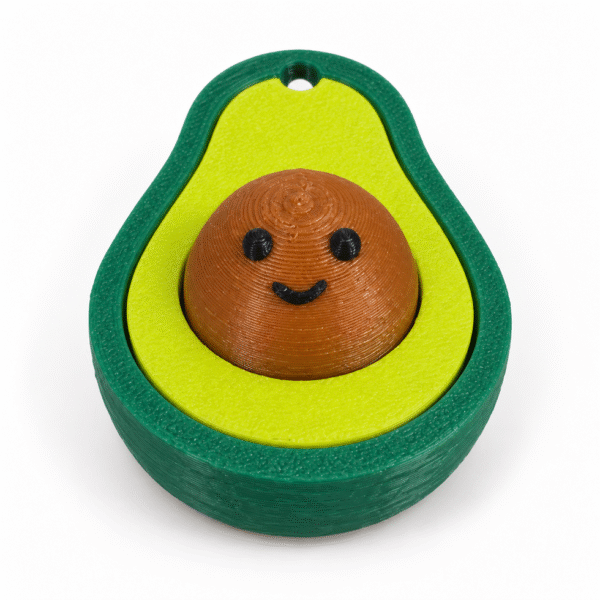 Clicker aguacate antiestres impreso en 3D - ModelIQ 3D