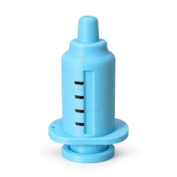 Clicker jeringa antiestres fidget vista lateral