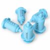 Varios clickers jeringa antiestres impresos en 3D
